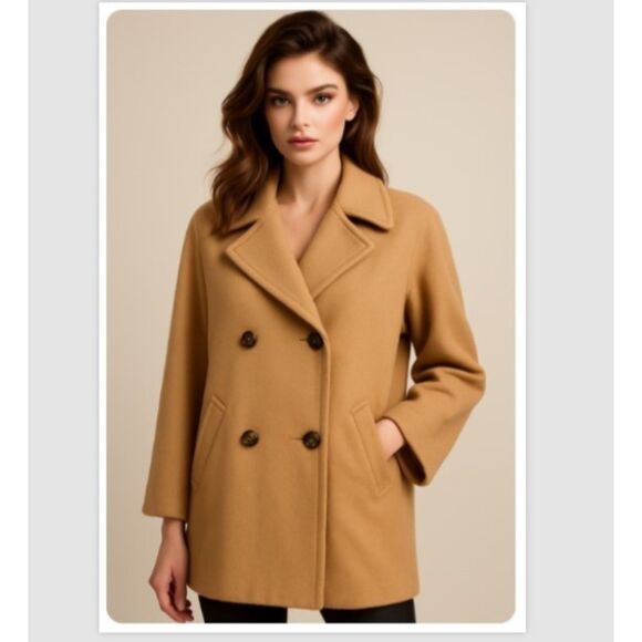 Neiman Marcus Regency Coat Vintage 60s Pure Cashmere Jacket Union Made Womens L - Picture 1 of 12